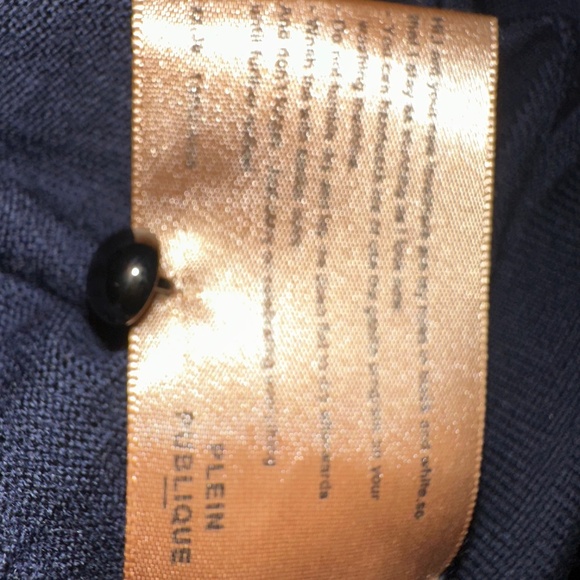 2 Merino Wool XS Sweater Bundle: Navy and Black by Dutch Designer PleinPublique - Picture 6 of 16